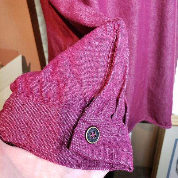 Vintage Pretty Joan Rivers Raspberry Pink Denim Jean Jacket womens 1X Shirt - Picture 5 of 10